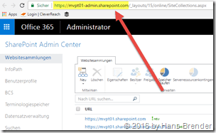 Office 365: SharePoint Admin Center