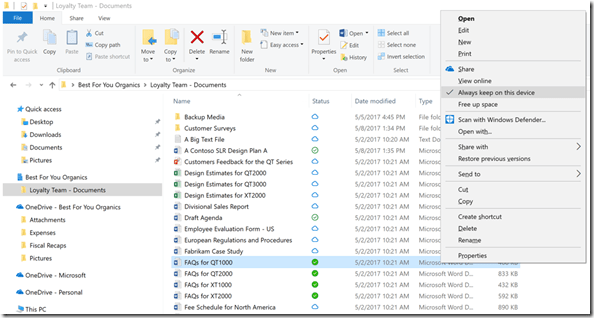 OneDrife files On-Demand