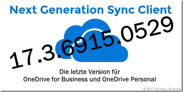 Version 17.3.6915.0529 des Next Generation Sync Client verfügbar