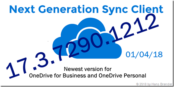 Next Generation Sync Client | Version 17.3.7290.1212 (engl.) – Hans ...