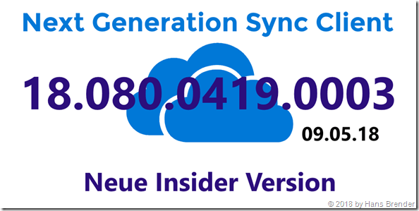 Next Generation Sync Client: Insider Version 18.080.0419.0003