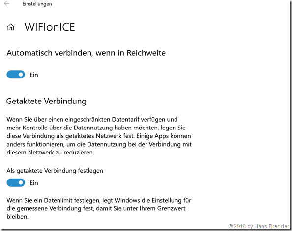 getaktete Verbindung: Synchronisation automatisch unterbrechen