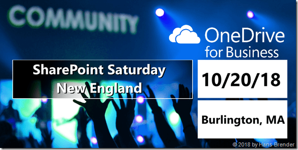 SharePoint Saturday NewEngland 2018