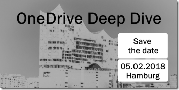 OneDrive Deep Dive 2018 in Hamburg