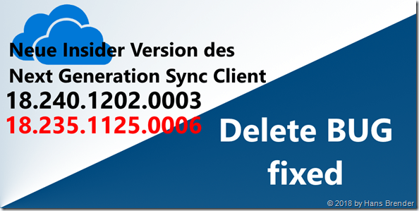 Neue Version der OneDrive.exe; 18.240.1202.0003