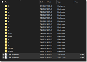 ADML und ADMX Dateien