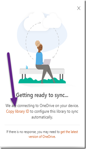 Pop Up for Copying Library ID