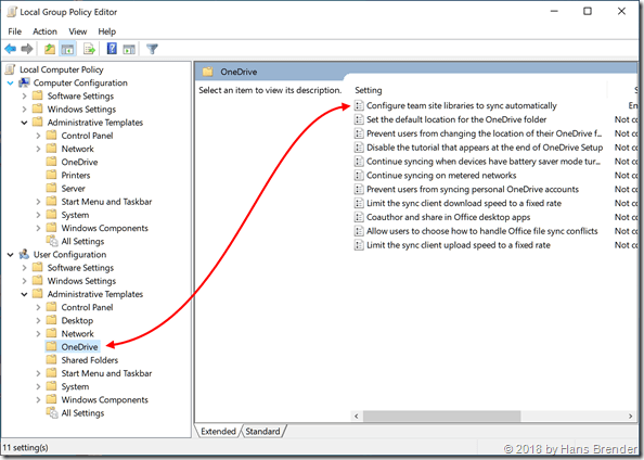 Local Group Policy Editor: User