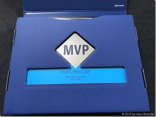 MVP Award : Das Paket hat es bis zu mir geschafft