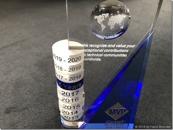 Der 2019/2020 MVP Ring hat seinen Platz gefunden