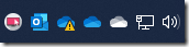 OneDrive Warnung  in der Benachrichtigungszeile
