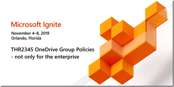 OneDrive Group Policies – not only for the enterprise; THR2345