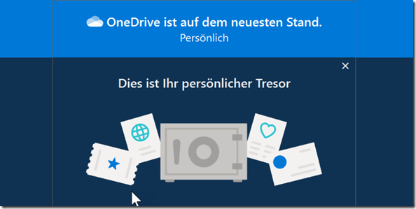 OneDrive persönlicher Tresor