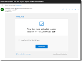 Message in Inviers mail box