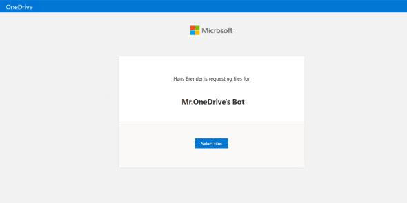 Request Files Request Files: OneDrive for Business