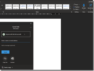 Share from an Office App