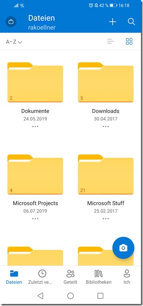 Android: OneDrive  For Bussines
