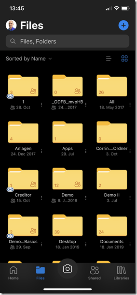 iOS: OneDrive For Bussines (with add to OneDrive)