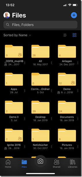 iOS: OneDrive  For Bussines (ohne Hinzufügen zu OneDrive)