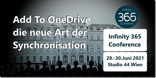 Infinity 365 in Wien: Vortrag Add to OneDrive