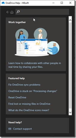 User can contact Microsoft Support
