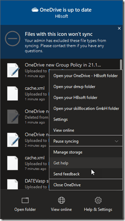 User can send feedback directly to Microsoft