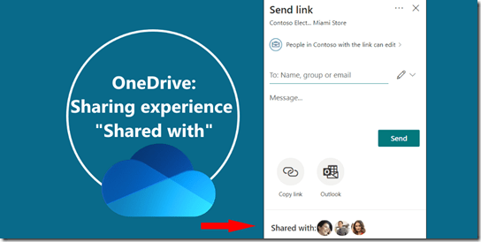 OneDrive: Erfahrung teilen- Freigegeben für