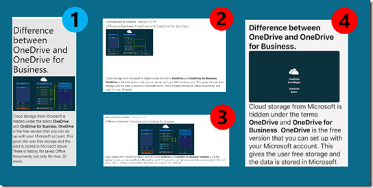 Source ok- 3 x Teams mit unterschiedlicher Ausgabe