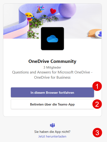 Nach der Anmeldung erscheint ein Dialog im Bowser