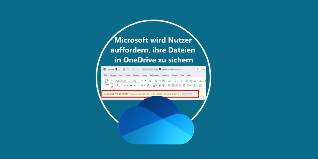 Symbolbild für die Meldung: Microsoft wird Benutzer auffordern, ihre Dateien in OneDrive zu sichern