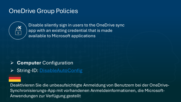 Thos Picture shows the GPO  DisableAutoConfig