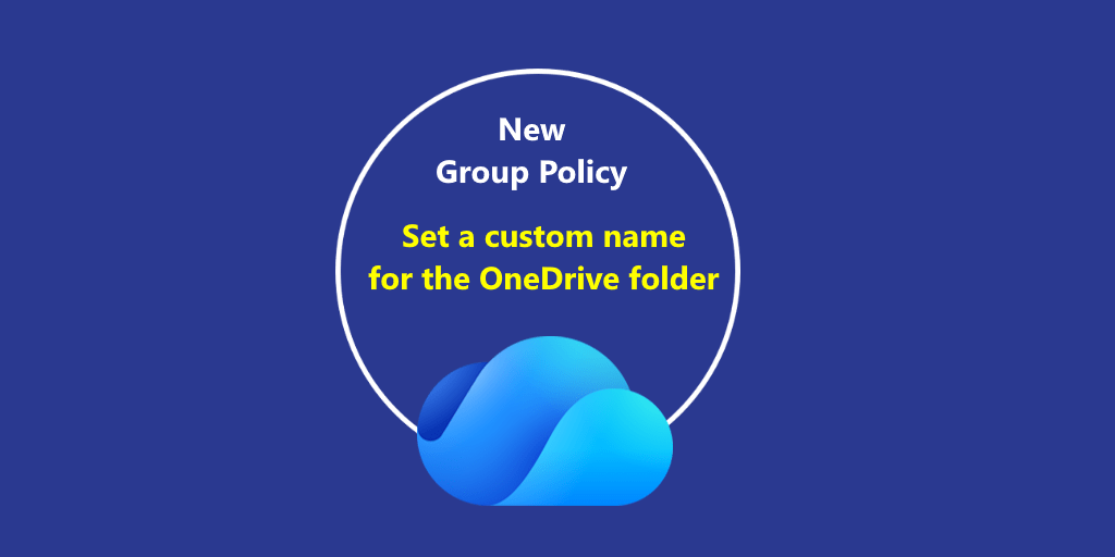 Symbolic image for a OneDrive group policy named Set a custom name for the OneDrive folder.