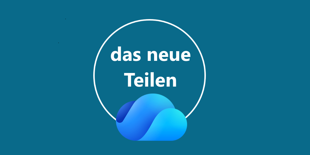 das Symbolbild zeigt den Text: Das neue Teilen